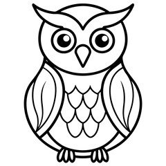Abstract Owl Linework