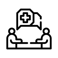 doctor line icon