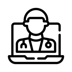 doctor line icon