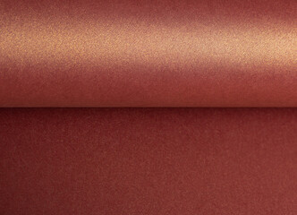 Fototapeta premium Burgundy paper background with a glossy, pearlescent texture and subtle shimmer. Rich, warm tones create an elegant, luxurious design with metallic reflections, sleek curves, and a modern gradient.