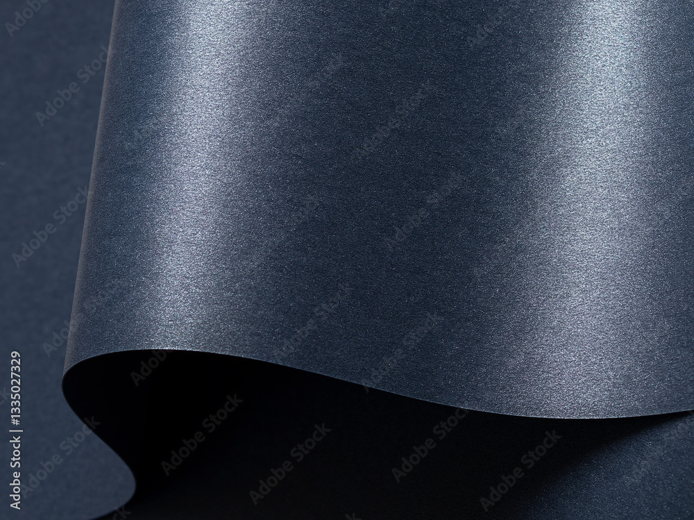 Poster dark blue paper background with a smooth, glossy texture and metallic shimmer. cool, rich tones crea