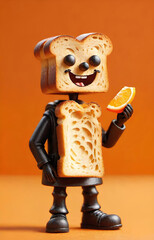 statue of a toast 