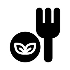 plant based glyph icon