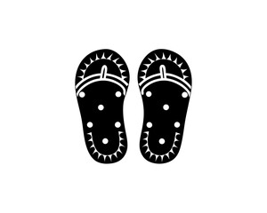 creative details Flip-Flops Icon vector illustration