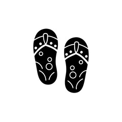 creative details Flip-Flops Icon vector illustration