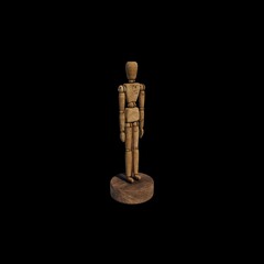 Wooden mannequin
