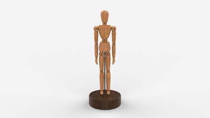 Wooden mannequin