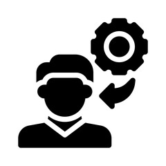 employee management glyph icon