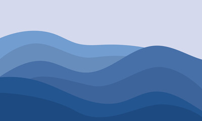 Landscape mountains. vector flat illustration for background design.