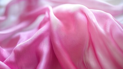 Delicate Pink Silk Fabric Texture