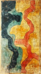Fototapeta premium Map with Disjointed Routes, Delusional Disorder