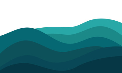 Fototapeta premium Landscape mountains. vector flat illustration for background design.