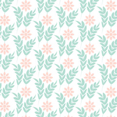 Beautiful and Cute seamless floral pattern design