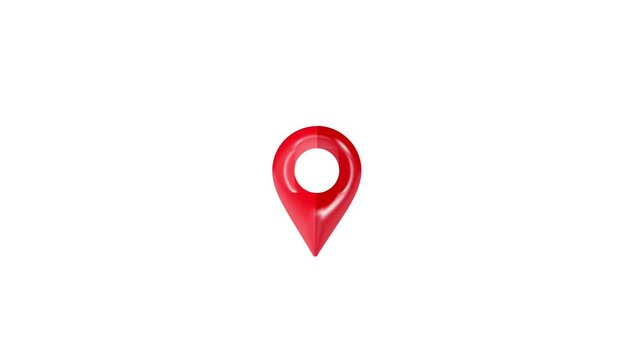 3D map pointer with pin