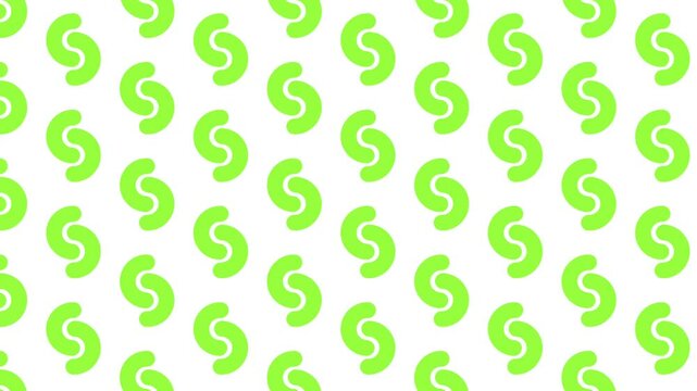 Animated Green Letter C Spinning and Rotating on White Background &ndash; Minimal Alphabet Typography Loop Motion Graphic for Logo, Branding and Creative Design