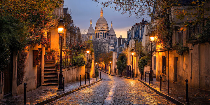 Streets of Montmartre.Paris