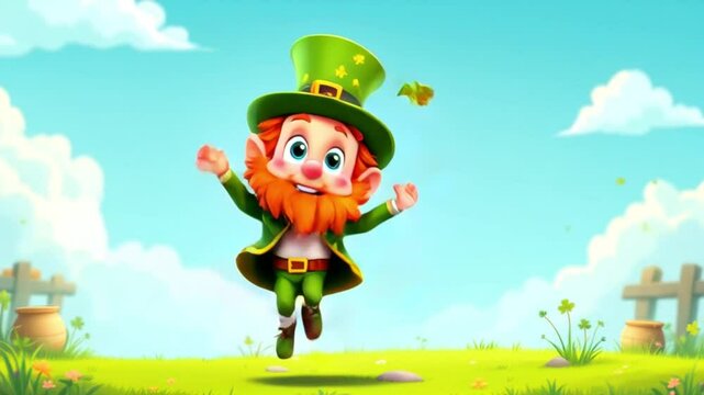 Happy St. Patrick's Day on natural background.