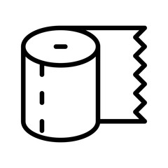 Toilet paper Icon, for mobile concept and web design. vector illustration