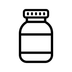 bottle icon in trendy flat design. vector illustration