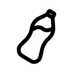 bottle icon in trendy flat design. vector illustration