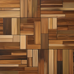 Wooden Tile Isolated for Editing