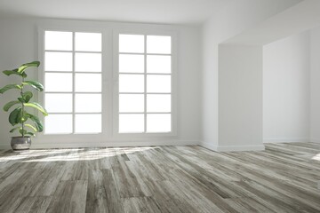 Obraz premium Modern interior design. 3D illustration