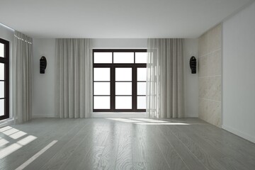 Obraz premium Modern interior design. 3D illustration