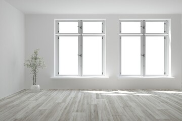 Modern interior design. 3D illustration