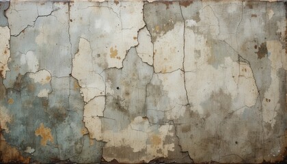 Obraz premium Cracked wall texture interior space image urban setting close-up aesthetic analysis