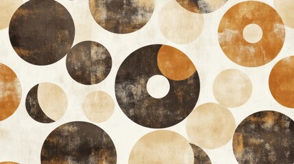 Vintage Vinyl Record Design in Sepia Tones