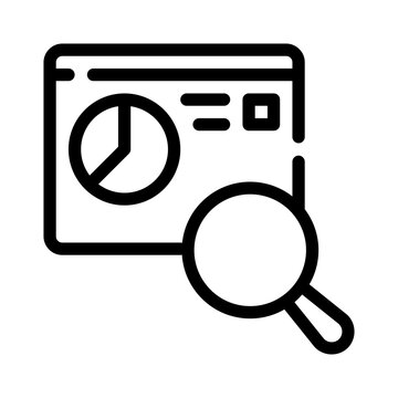 website analytics data search icon clip art preview