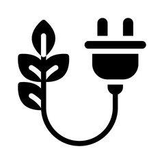 eco glyph icon