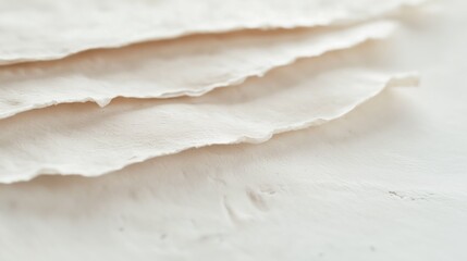 Close-up of a piece of white fabric with a textured surface. the fabric appears to be soft and fluffy, with a slightly wrinkled texture.