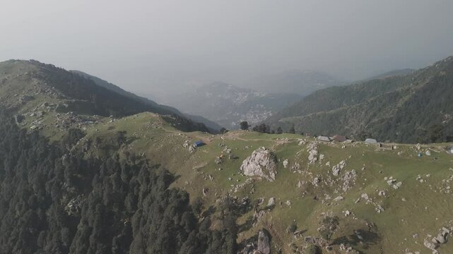 View of Dauladhar from Triund, in Kangra