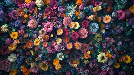 1. "Beautiful Nature Landscape: Colorful Flowers Blooming in the Garden."