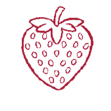 Strawberry outline