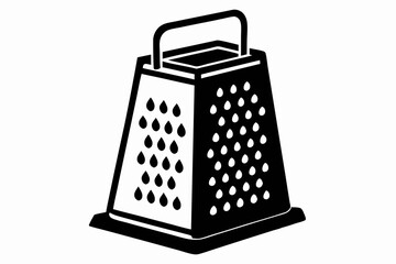 electric cheese grater line art silhouette vector illustration