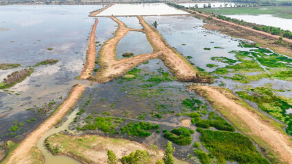 Obraz premium Road to the beach, Prakhon Chai is a district (amphoe) in the southern part of Buriram province.