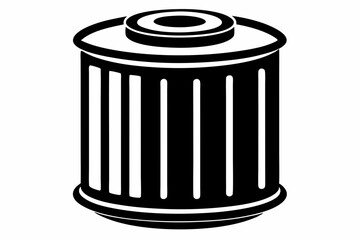 oil filter line art silhouette vector illustration
