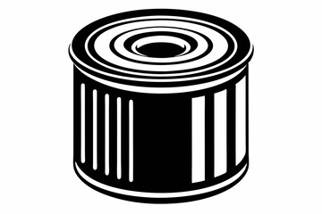 oil filter line art silhouette vector illustration