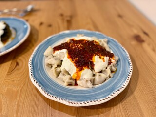 Traditional Turkish cuisine Turkish ravioli, Turkish name Manti