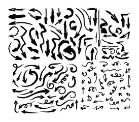 Simple arrow big set. Arrow icon collection. Arrow. Cursor. Modern simple arrows. Vector illustration eps 10