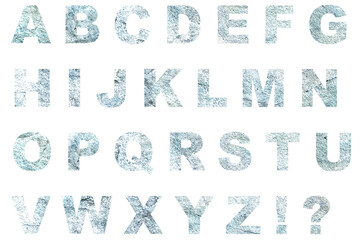 アルファベット 1 大文字 コンクリートのテクスチャー