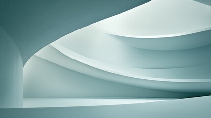 A modern art piece with a blue color scheme.