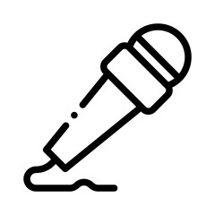 microphone line icon