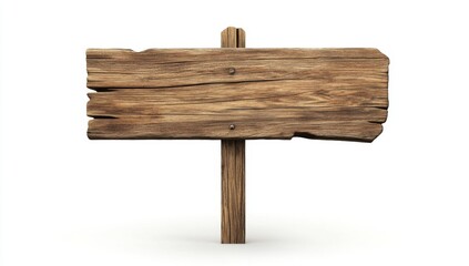 Aged wooden signpost
