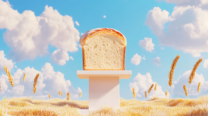 A Slice of Heaven: Fresh Bread in a Field