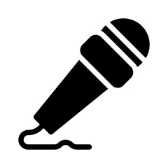 microphone glyph icon