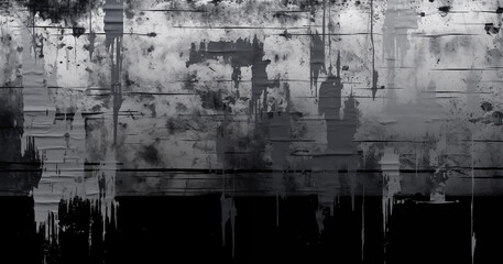Fototapeta premium Grunge paint texture with a layered background showcasing dark and light contrasts