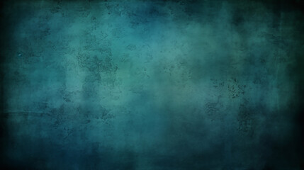 Fototapeta premium Textured grunge background showcasing layered paint in various shades of blue and green
